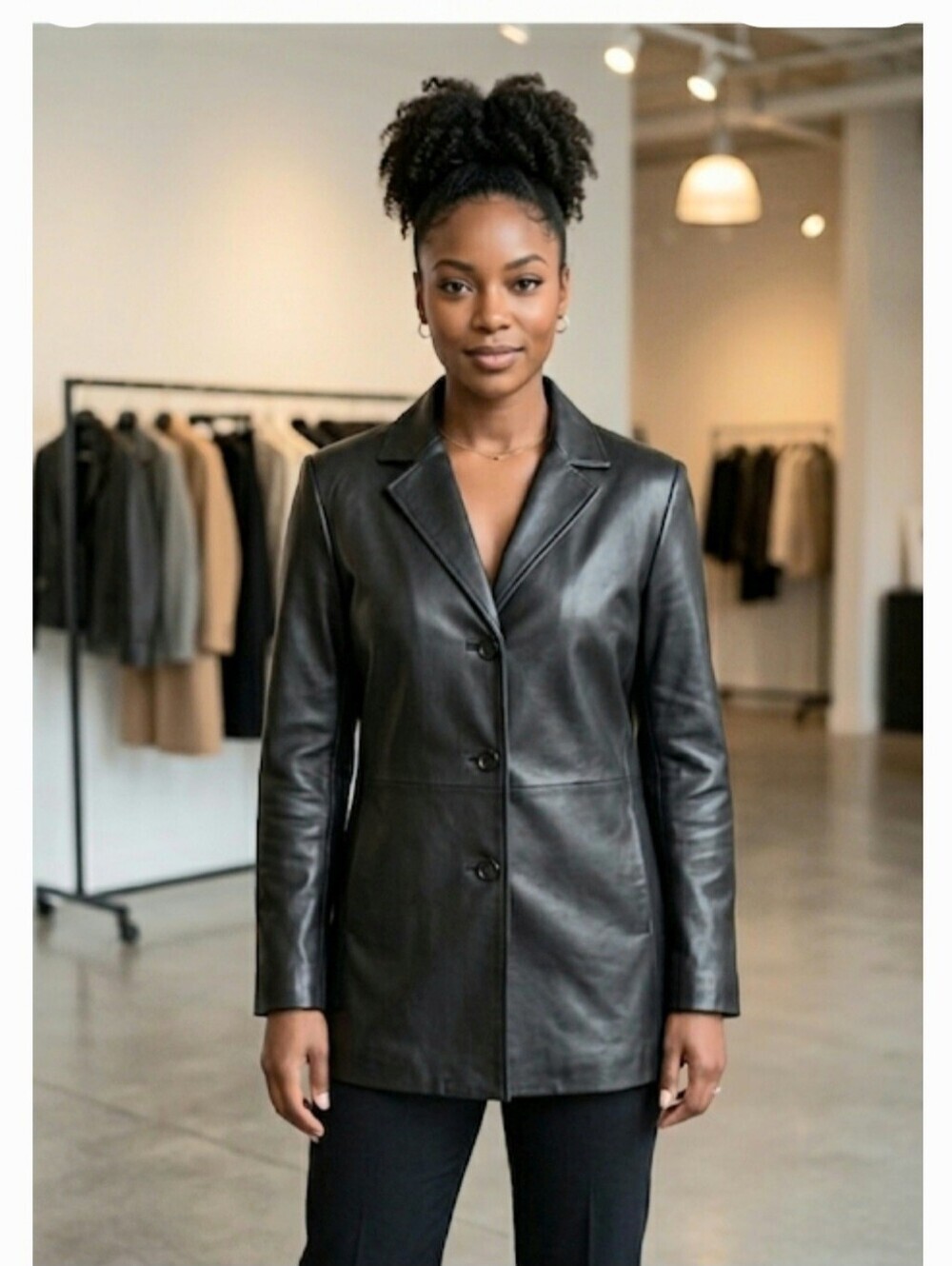 SIENA women's leather jacket, size 12